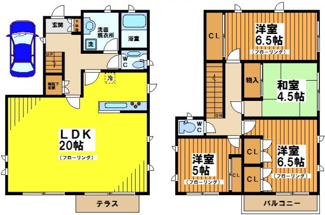 【間取り】 | ツインオークB棟