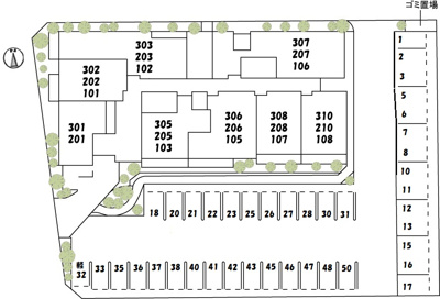 【区画図】 | べレオ　ラ・カシータ | ベレオ　ラ・カシータ　配置図