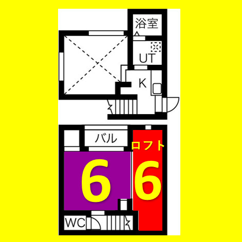 バウコーポ栄生　名古屋市賃貸　仲介手数料無料の間取り