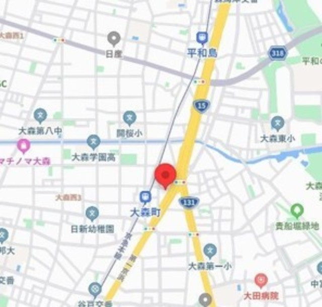 コスモリード大森西の地図