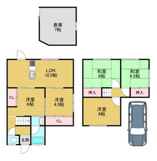 【間取り】 | 橿原市白橿町戸建