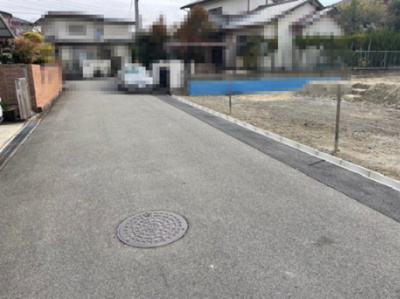 【前面道路含む現地写真】 | 京田辺市松井ケ丘１丁目　土地