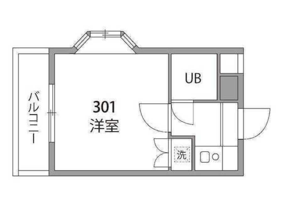 クレール八雲　オートロック　礼金０　最上階の間取り