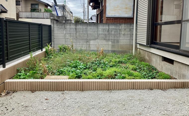 【庭】 | 上小町戸建 | 簡単な家庭菜園も楽しめるお庭です