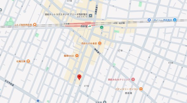 ★仲介手数料無料★キャッスル西荻（新規フルリノベーション工事中）の地図
