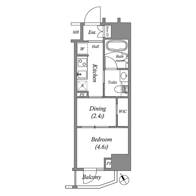 ＡＲＫＭＡＲＫ水天宮前Ⅰの間取り