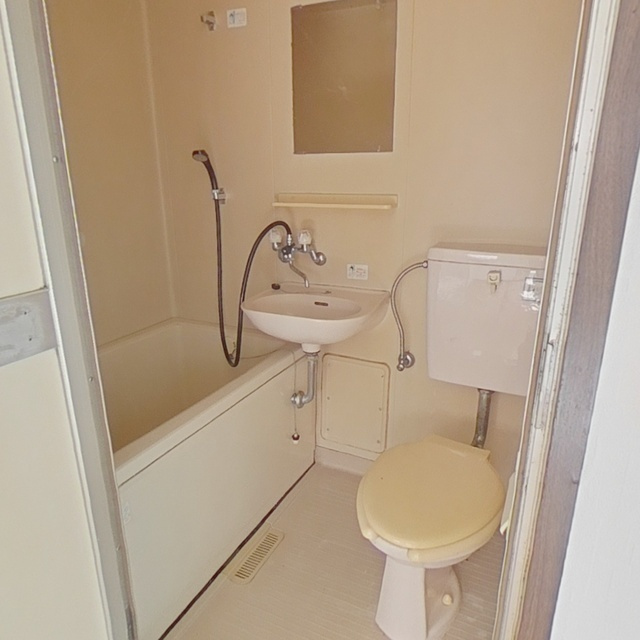 岐阜市細畑華南のアパートの浴室