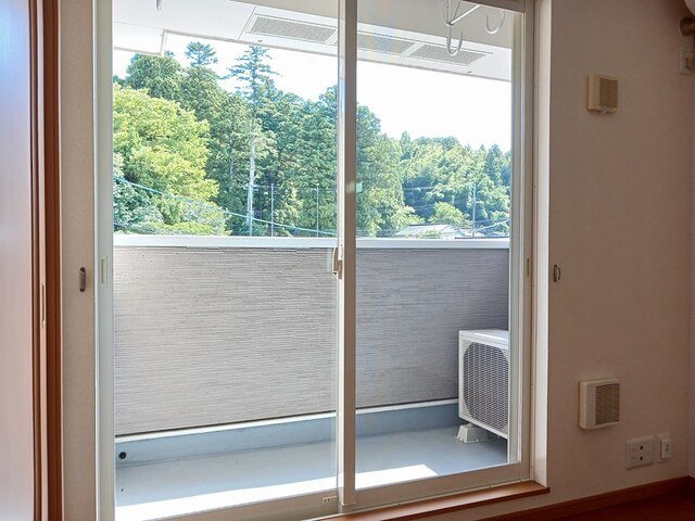 ベルズかたかごＣのバルコニー|落ち着いた時間を過ごせるバルコニーです