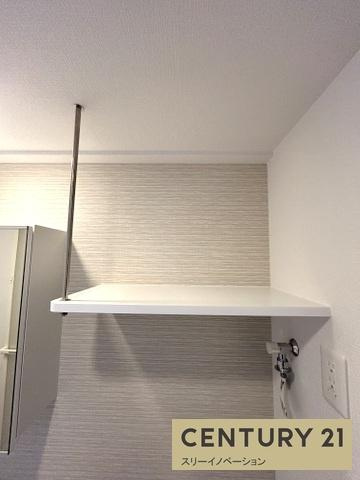大阪市大正区千島１丁目の賃貸マンションの収納|洗面室　上部収納！