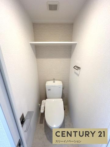 大阪市大正区千島１丁目の賃貸マンションの収納|トイレ上部部収納！