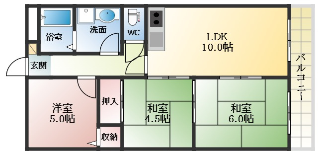 【間取り】 | パラストオカザワ