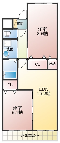 【間取り】 | グラン　ルポン