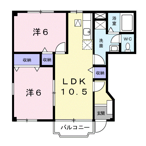 アクロスⅠの間取り