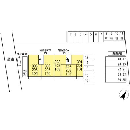 オーク・ヴィラの区画図