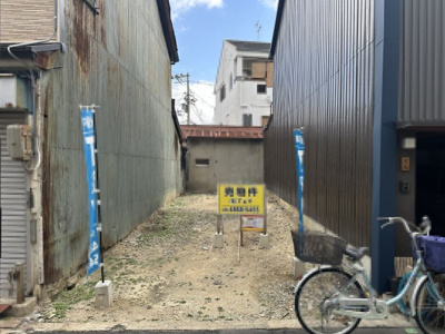 【外観】 | 遠里小野５丁目　売土地 | 現況更地ですので、解体費用がかからないのが嬉しいですね♪
