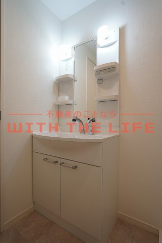 Leaf津福駅南【キャッシュバック対象物件】の独立洗面台|独立洗面化粧台付き