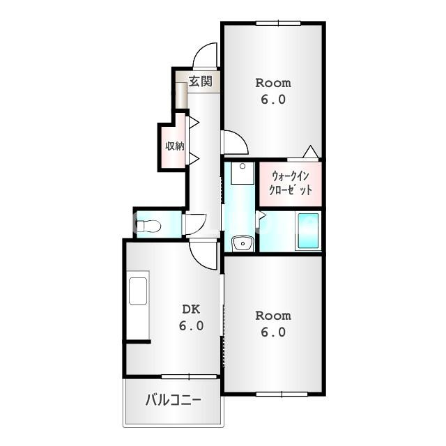 ブルー・スカイⅡの間取り|当社、チルホームのHPもご覧ください(^^)/物件情報多数♪