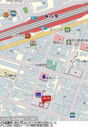 カテリーナ梅ヶ丘の地図