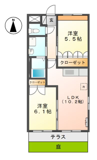 【間取り】 | リヴィエール・伊万里