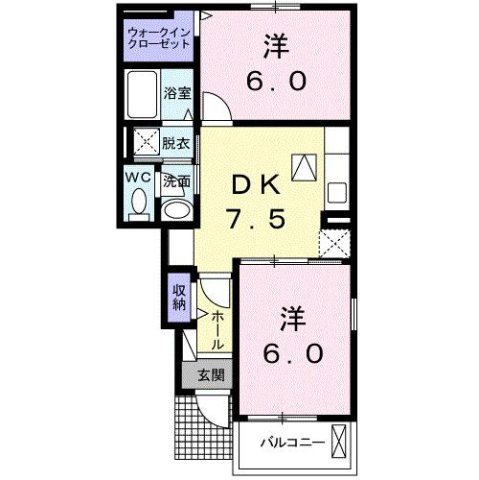 【間取り】 | クヴェレ　Ⅱ