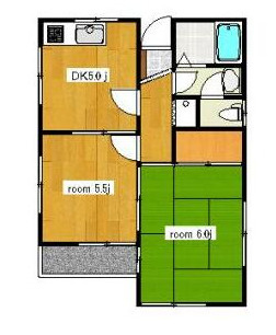 【間取り】 | コーポ寺山