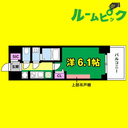 プレサンス上前津ディアシス　名古屋市賃貸　仲介手数料無料の間取り