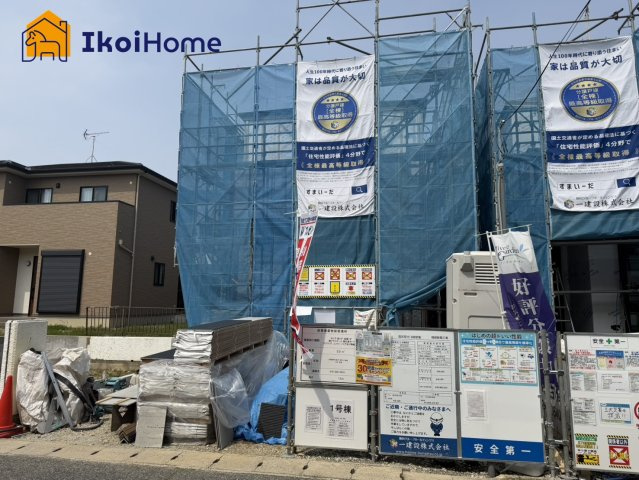 神戸市西区糀台4丁目　1号棟　新築戸建の外観|糀台に新築2棟！完成予定です！3LDKの間取りでリビングは21.5帖の広々大空間♪