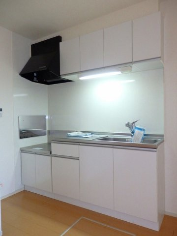 ルピナス　Ｓのキッチン|コンパクトなキッチンで掃除もラクラク