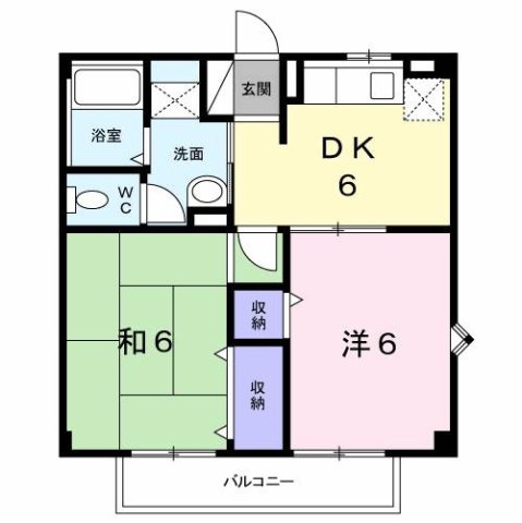 エルセトル佐方の間取り