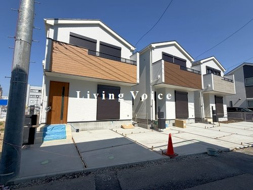 【外観】 | 【仲介手数料０円】相模原市中央区上溝7丁目1期　新築一戸建て　全3棟 | 全体【仲介手数料０円】相模原市中央区上溝7丁目1期　新築一戸建て　全3棟