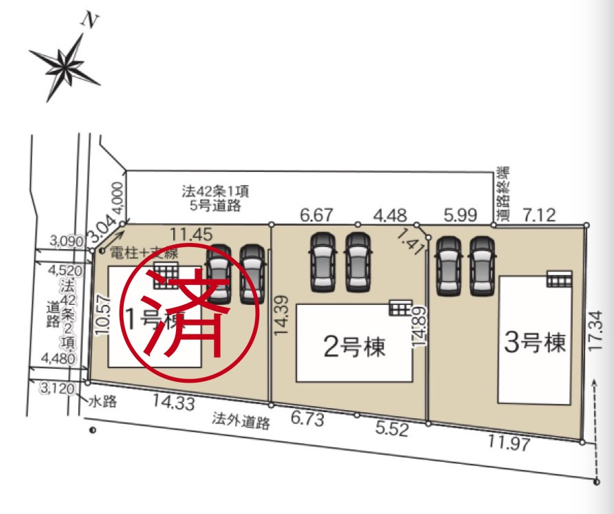 佐久市中込第３の区画図|仕様のご確認やローンのご相談は＜Tel 026-477-7419＞まで♪