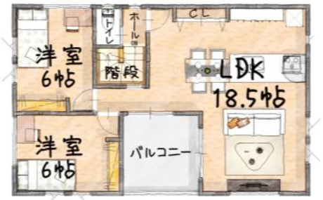 【仲介手数料無料】所沢市久米　４期　全１棟　所沢市の新築住宅なら西武ハウジングの間取り