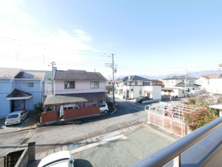 【展望】 | 甲斐市富竹新田 セキスイハイム施工平成17年築中古 内装一新 | バルコニーより南側を望む