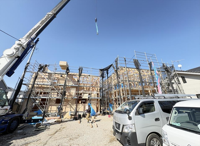  | 富士見市下南畑　新築一戸建住宅　全3棟　(志木本店) | 販売現地／2026年3月5日撮影　
全棟60坪以上の広々とした敷地。