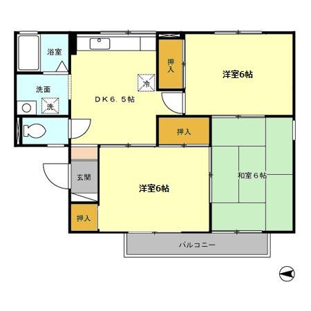 パークヒル　A棟の間取り