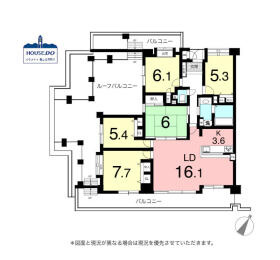 ゆとりある約104㎡の5LDK！ユーステージ香流弐番館