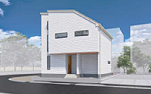 【外観パース】 | 【仲介手数料０円】茅ヶ崎市みずき2丁目Ⅱ　新築一戸建て | 【仲介手数料０円】茅ヶ崎市みずき2丁目Ⅱ　新築一戸建て