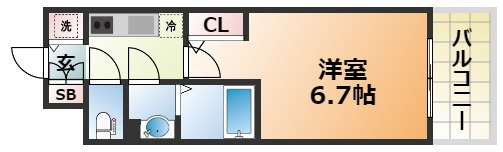 プロヴィスタ神戸三宮EASTの間取り