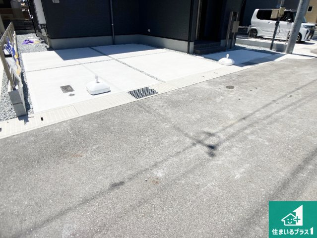 姫路市広畑区則直　第3期　新築一戸建ての駐車場|駐車スペース！散水栓があるので、こまめに愛車を洗えます！