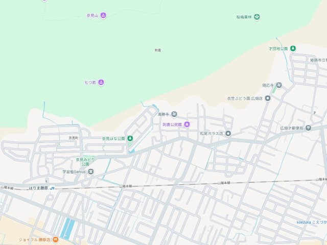 姫路市広畑区則直　第3期　新築一戸建ての地図