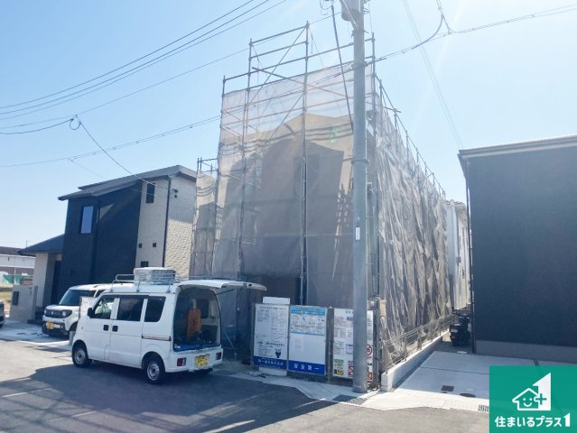 姫路市広畑区則直　第3期　新築一戸建ての外観|周辺は落ち着いた街並みの住宅地！子育てがしやすい住環境です！まだ未完成ですが、現地でしかわからない事もございます。是非一度ご覧ください。