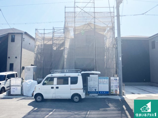 姫路市広畑区則直　第3期　新築一戸建ての外観|周辺は落ち着いた街並みの住宅地！子育てがしやすい住環境です！まだ未完成ですが、現地でしかわからない事もございます。是非一度ご覧ください。