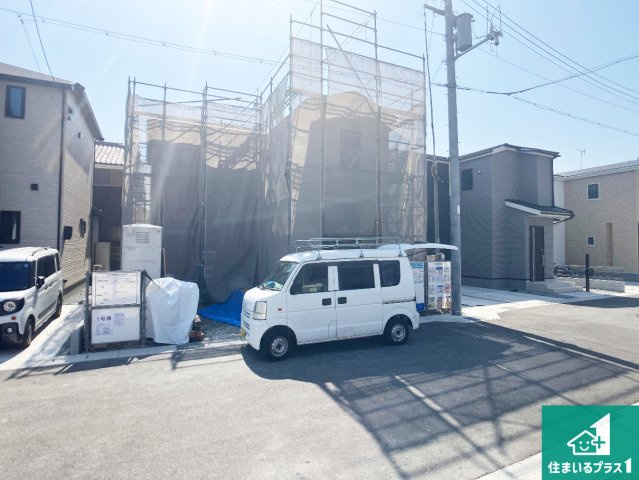 姫路市広畑区則直　第3期　新築一戸建ての外観|周辺は落ち着いた街並みの住宅地！子育てがしやすい住環境です！まだ未完成ですが、現地でしかわからない事もございます。是非一度ご覧ください。