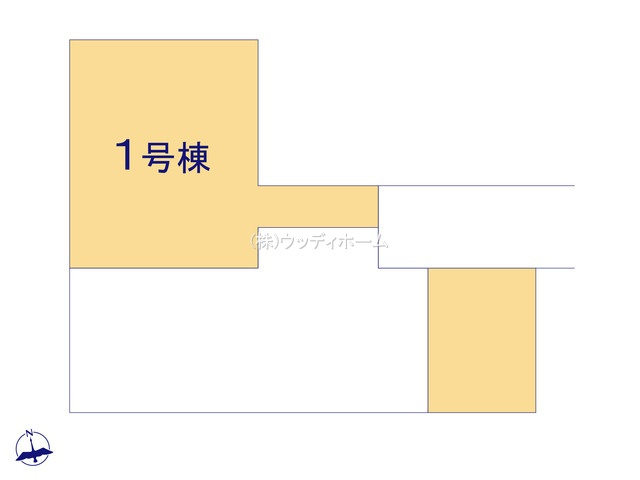 春日部市備後東20期　新築一戸建て　1号棟の区画図