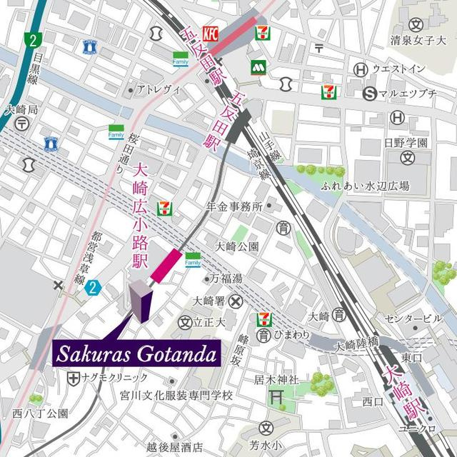 Ｓａｋｕｒａｓ　Ｇｏｔａｎｄａの地図