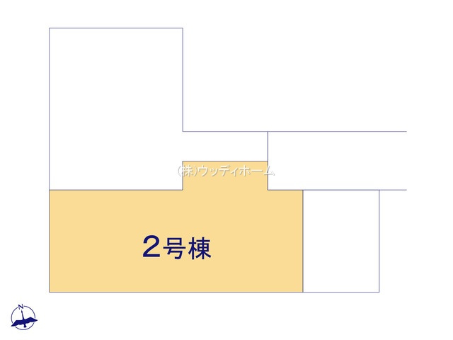 春日部市備後東20期　新築一戸建て　2号棟の区画図