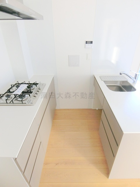 グランカーサ馬込Ⅰのキッチン|4口ガスシステムキッチン