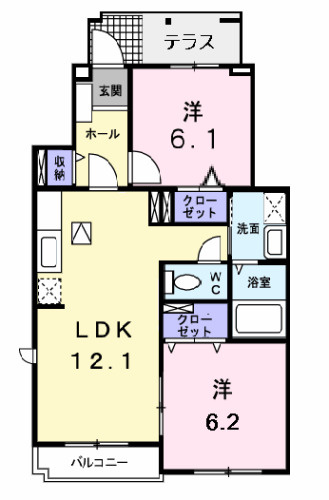 Ｂｅｌｌ　Ｔｒｅｅの間取り