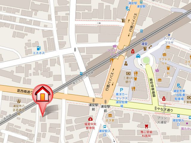 プリムローズ浦安の地図