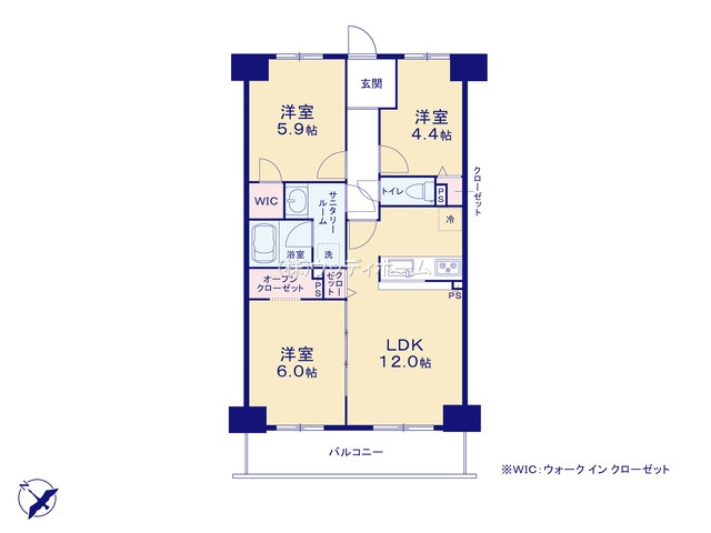 ソフィア春日部　中古マンションの間取り